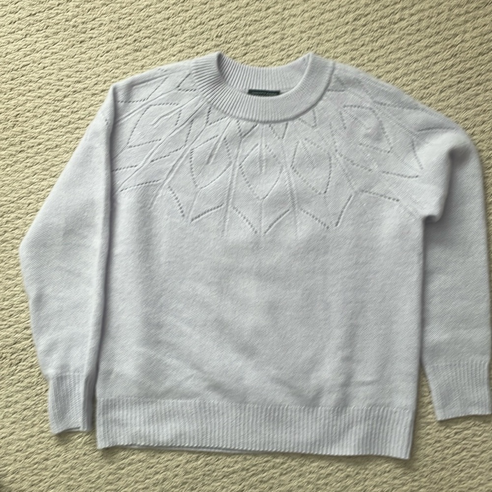 Saks fifth Ave cashmere sweater light blue medium